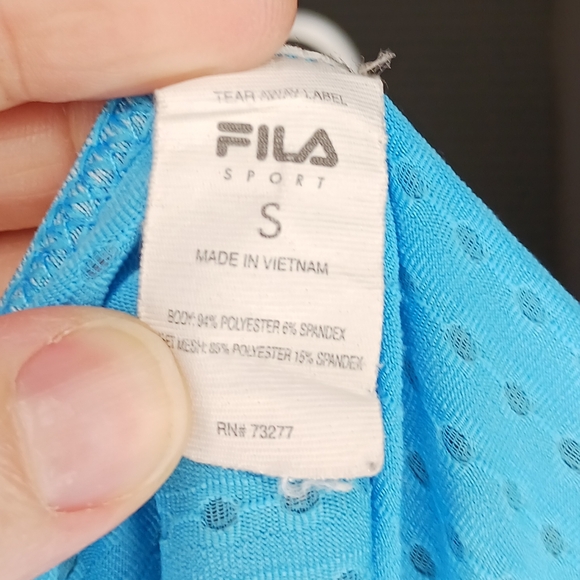 Fila Blue Tank Top Size Small - Picture 5 of 5